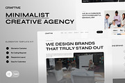 Craftive - Minimalist Creative, a WordPress Template by SLAB! Design (Thumbnail 1 of 5)