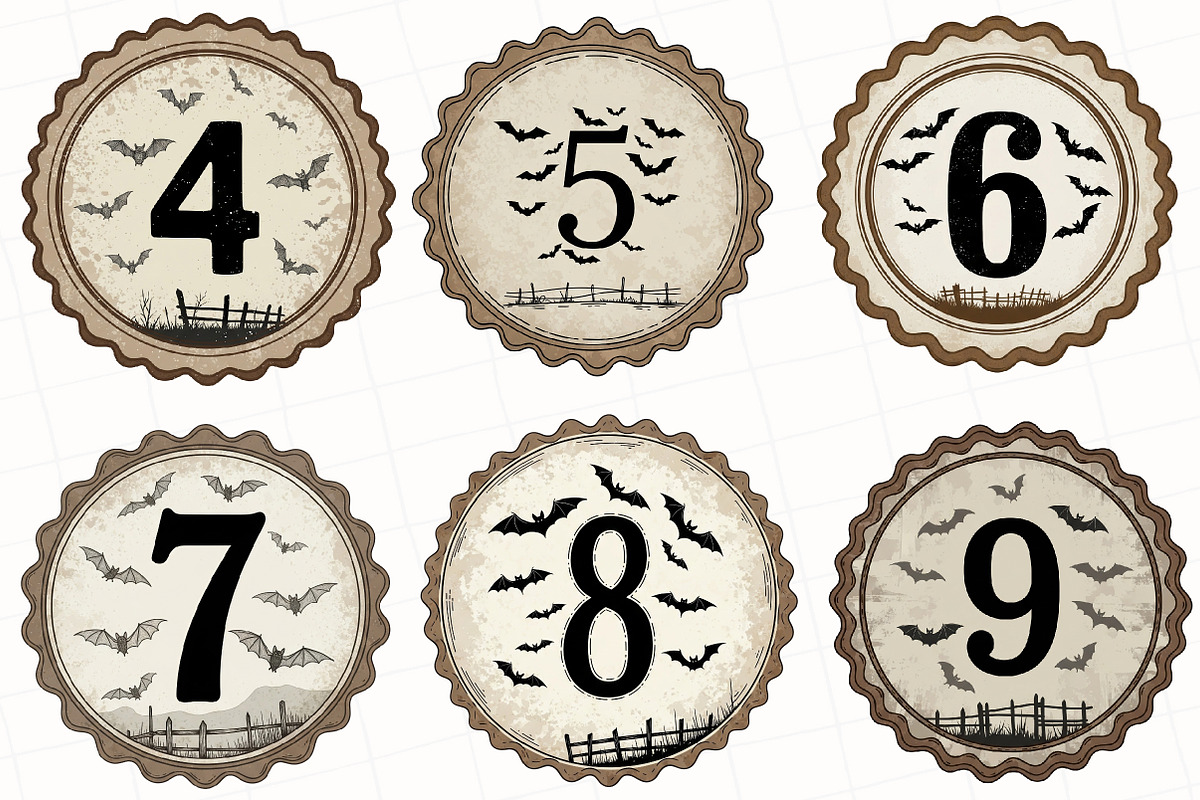 Retro Halloween Letter Clipart, an Illustration by OK Design (Photo 3 of 5)