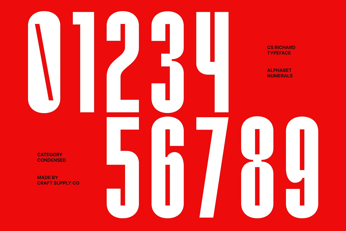 Richard – Condensed Inktrap Font, a Sans Serif Font by Craft Supply Co. (Photo 6 of 8)