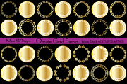 Ornate Gold Circle Frames, a Background Graphic by Melissa Held Designs (Thumbnail 1 of 5)