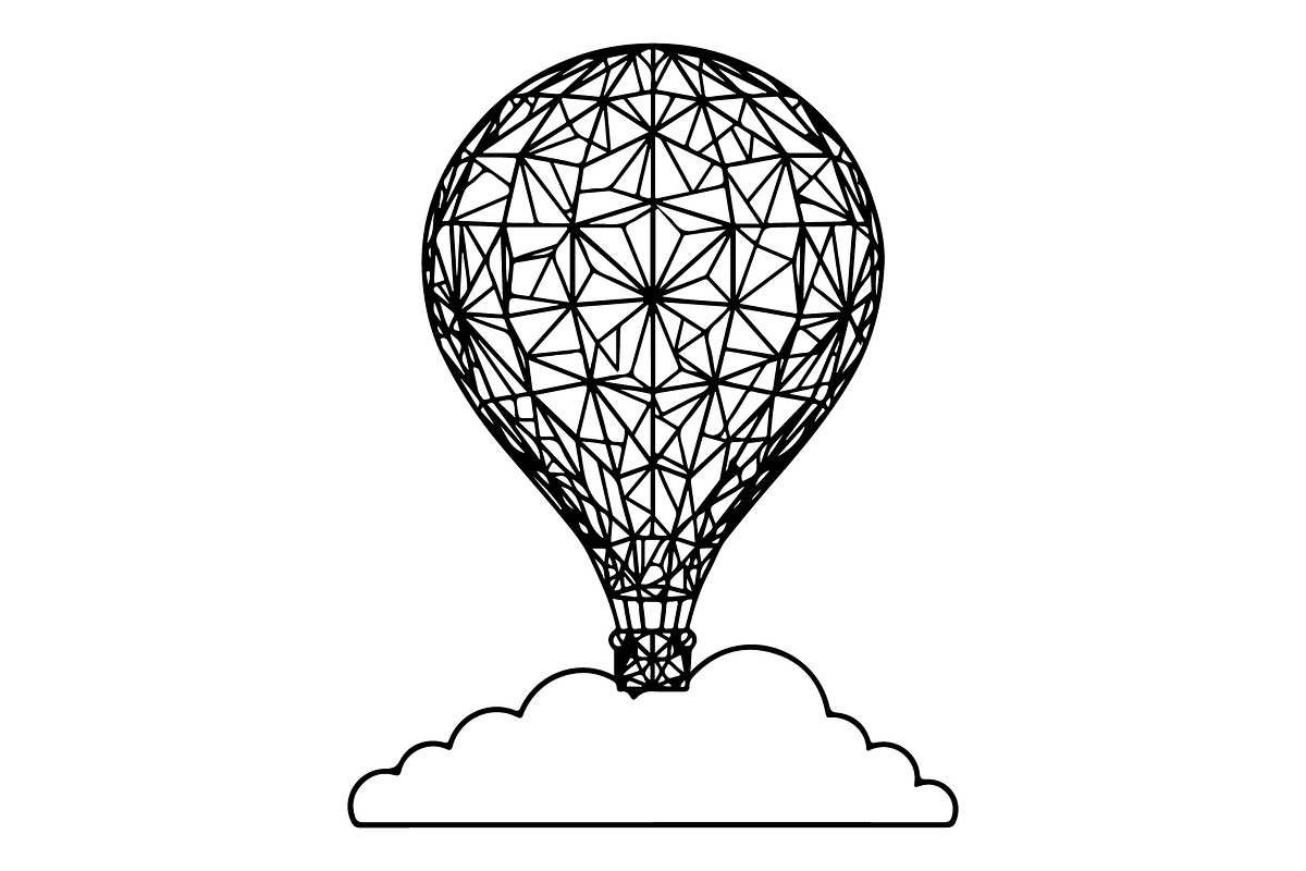 Hot Air Balloon Silhouette Bundle, an Object Illustration by Gaye Art (Photo 12 of 31)