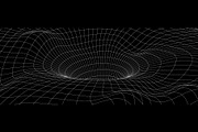 Wormhole grid futuristic wireframe, a Technology Illustration by Buch&Bee (Thumbnail 3 of 3)