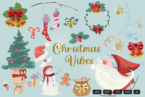 23 Christmas Vibes Hand Drawn