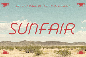Sunfair | Slanted Sans Serif Font