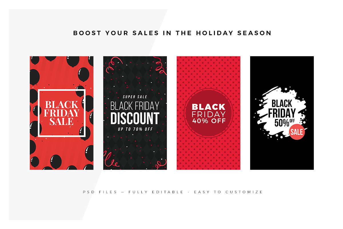 Black Friday Instagram Stories, a Social Media Template by MinimalStudioCo (Photo 8 of 9)