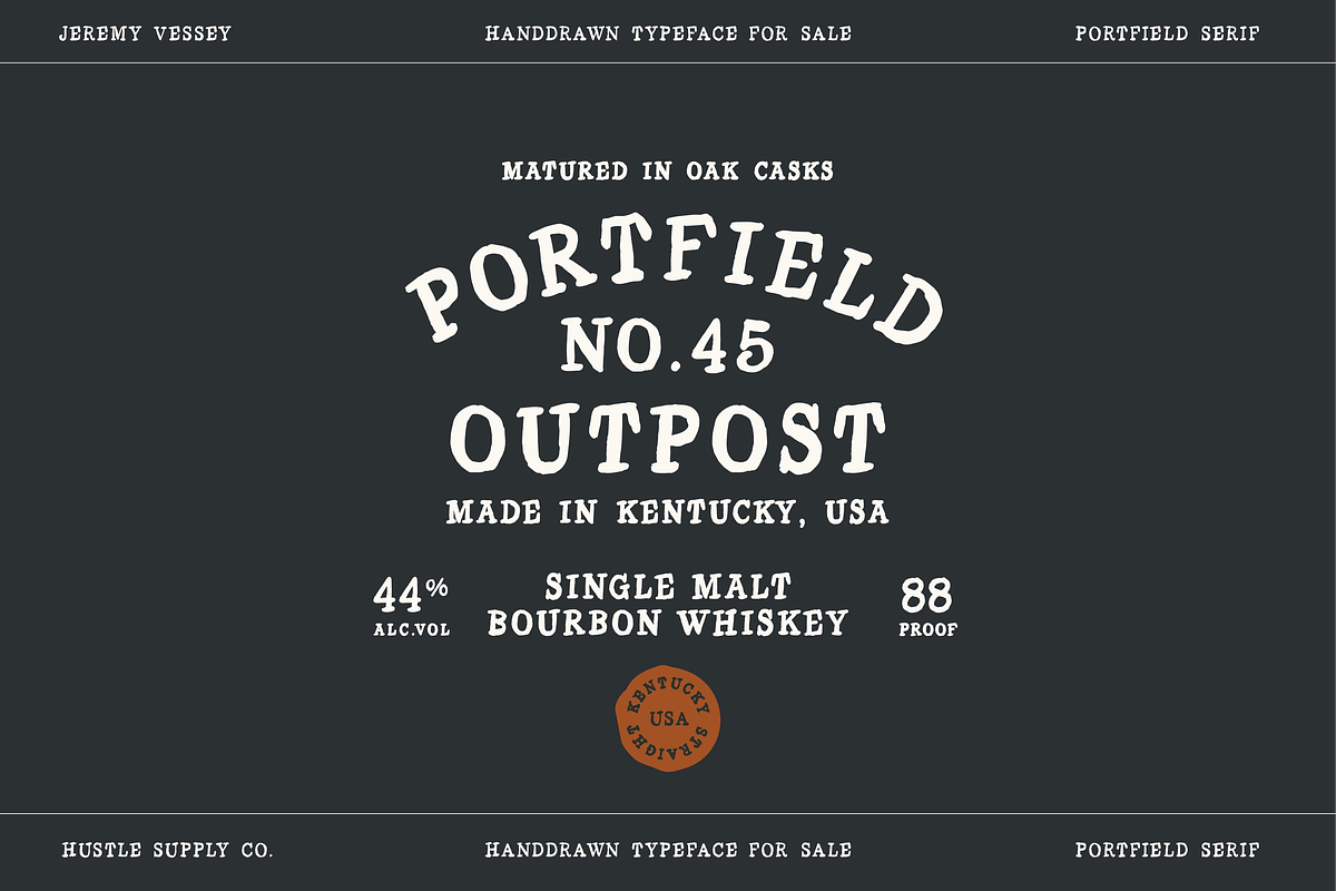 Portfield - A Hand Drawn Serif, a Handwritten Font by Hustle Supply Co. (Photo 15 of 15)
