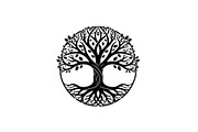 Decorative Tree of Life Vector Set, an Illustration by Creativeshirt (Thumbnail 2 of 13)