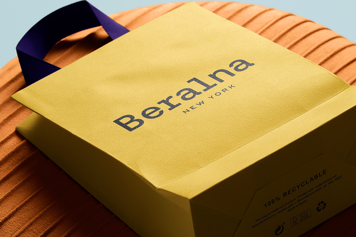 Logo Mockup Shopping Bag on a Puff, a Product Mockup by Asylab (Photo 3 of 5)