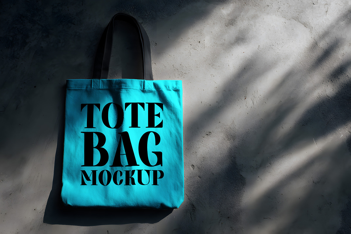 Realistic Tote Bag Mockup, an Advertising Mockup by GenesisCreativeCo (Photo 3 of 3)