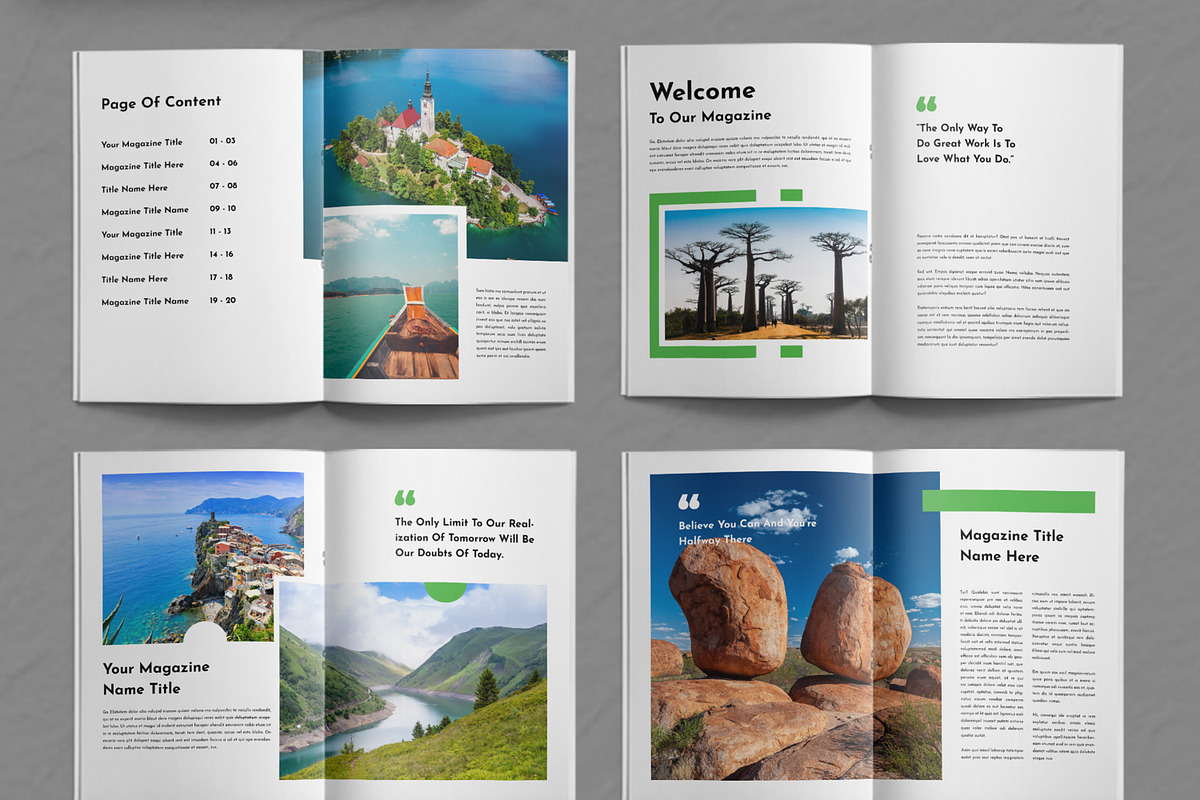 Colorful Magazine Template Layout, a Magazine Template by ContestDesign (Photo 2 of 4)