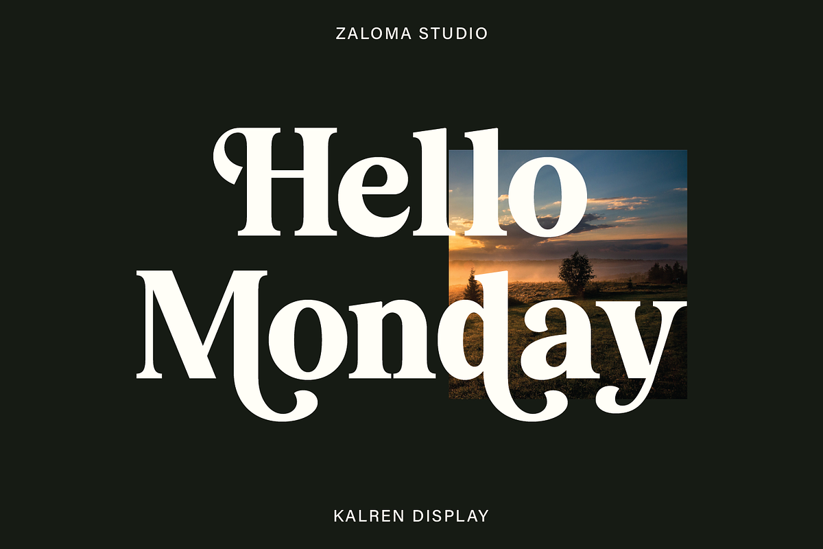 Kalren Display, a Serif Font by Zaloma Studio (Photo 7 of 13)