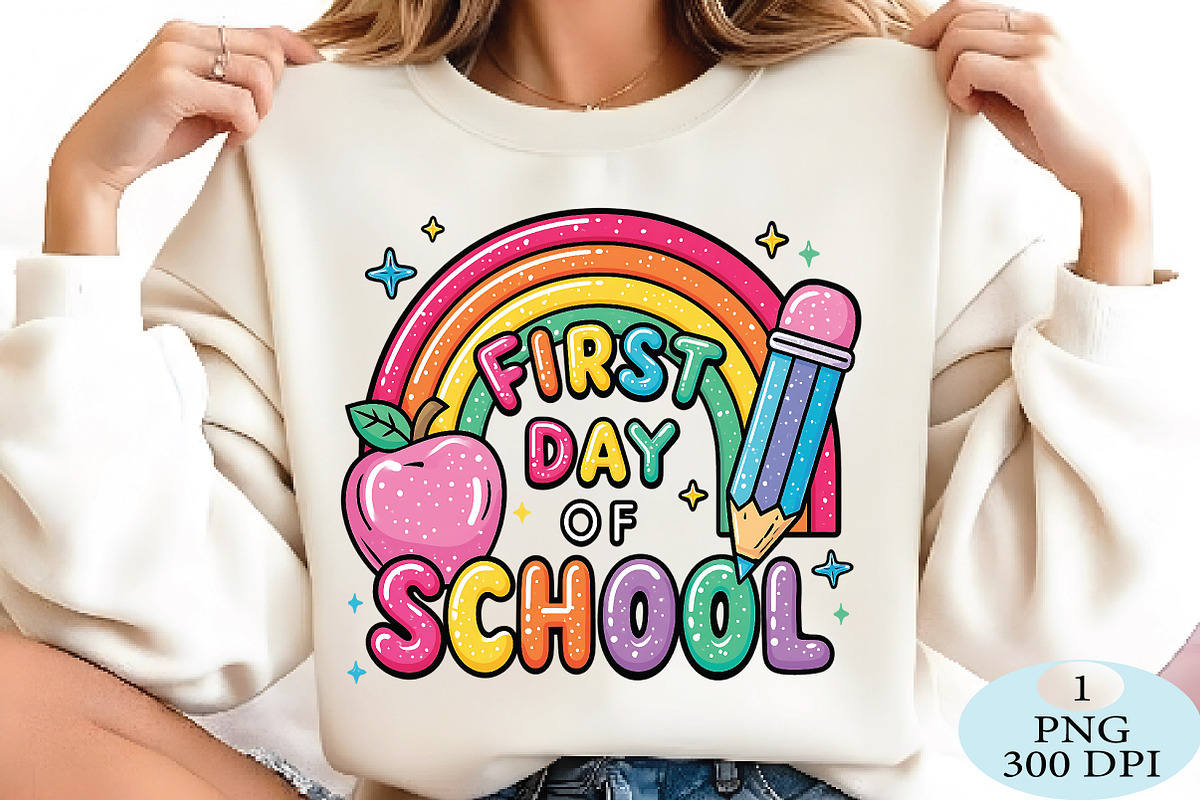 First Day Of School Png, a Seasonal Illustration by Daily.Designs (Photo 2 of 5)