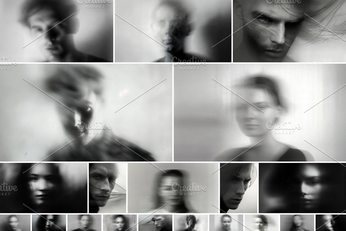 89 Blurred Faces, a Person Photo by Handmadefont (Photo 10 of 12)