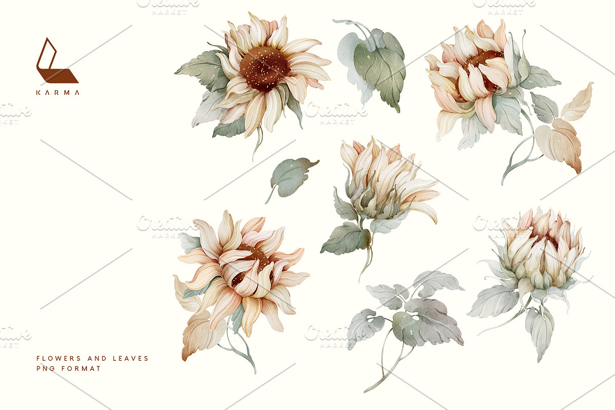 Sunflower | Seamless pattern, a Pattern Graphic by Karma (Photo 13 of 15)