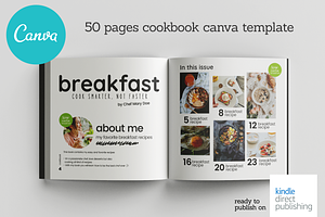 50 Pages Canva Breakfast Template