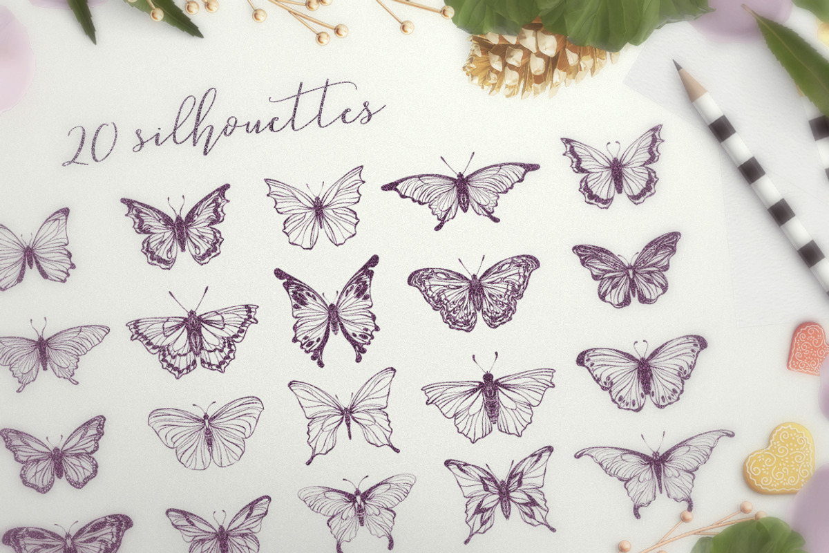 Beautiful Butterflies collection, a Decorative Illustration by Gluiki (Photo 2 of 2)