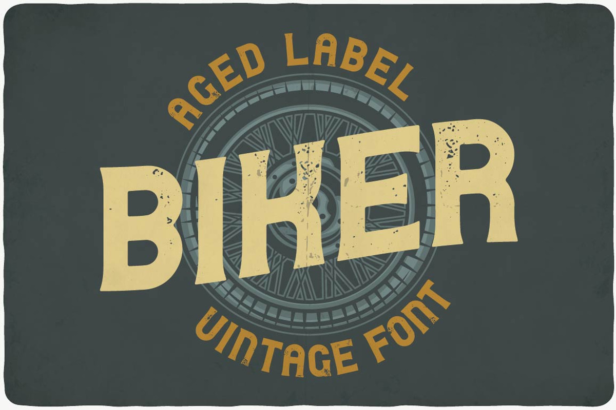 Biker typeface, a Symbol Font by VozzyStock (Photo 3 of 7)