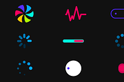 Loaders & Progress Motion Graphics, an Icon by FlashFXbox (Thumbnail 1 of 2)