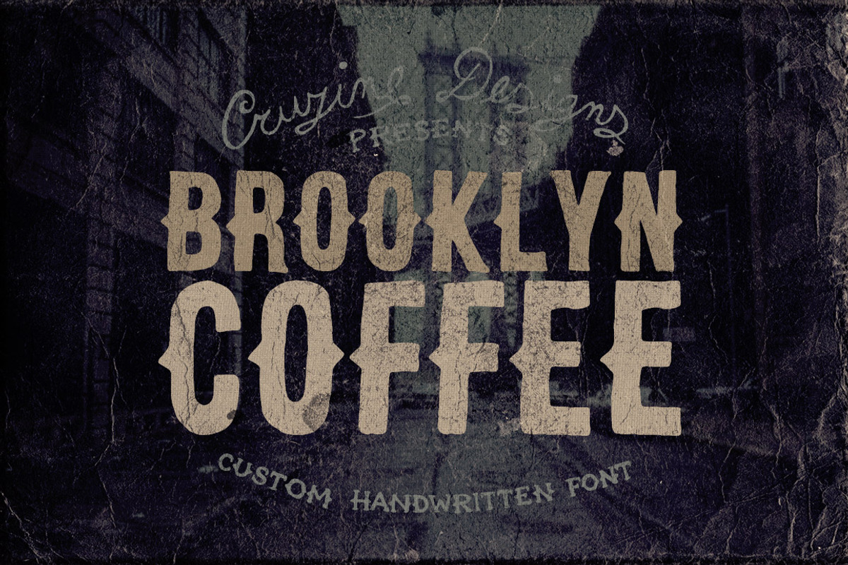 Brooklyn Coffee Custom Font preview 5