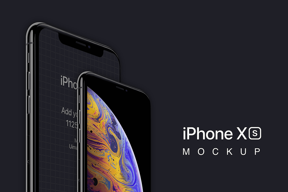 iPhone XS, XR Mockups PSD & Sketch, an iPhone Mockup by Ui Markets (Photo 24 of 27)