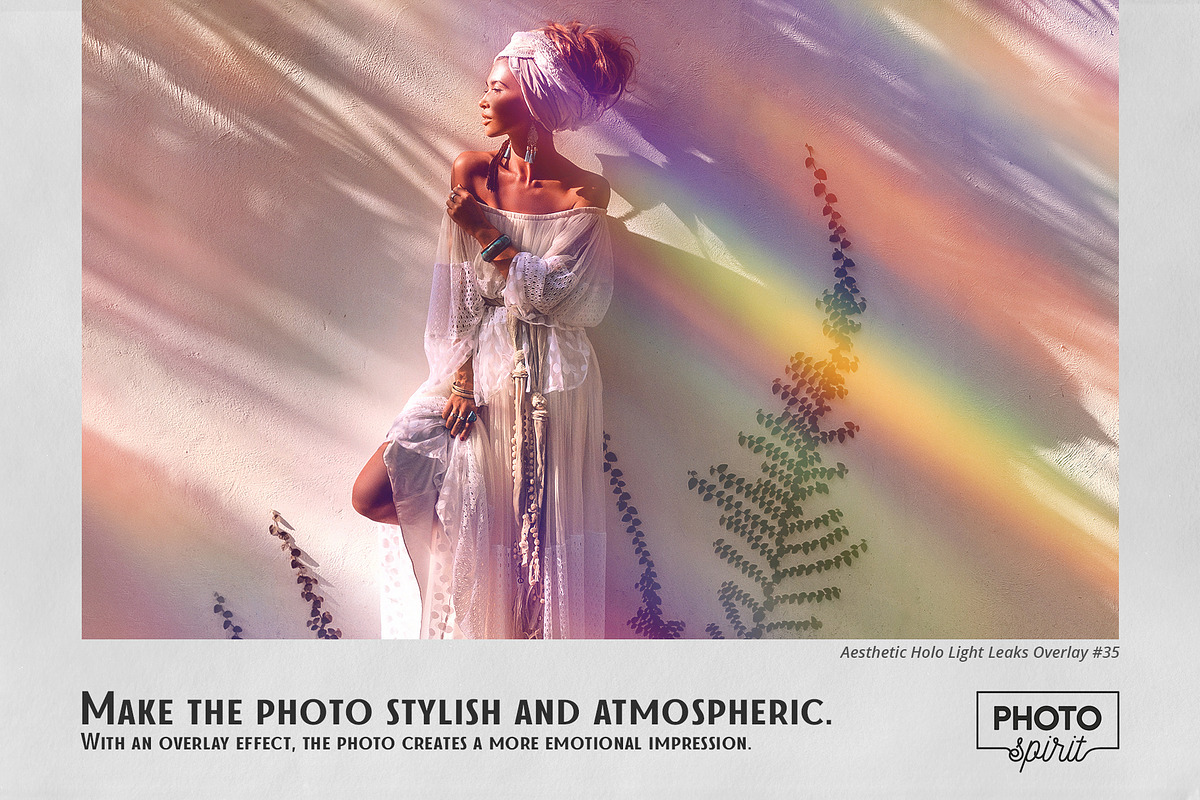 Aesthetic Holo Light Leaks Overlays, an Action Add-On by PhotoSpirit (Photo 4 of 8)