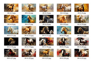 Collection Of Oil Painting Horses