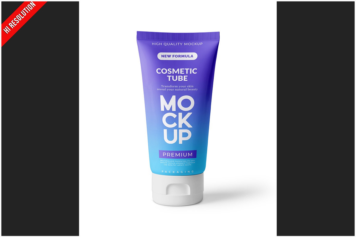 Luxury Cosmetic Tube Mockup, an Advertising Mockup by Bruno's Shop (Photo 1 of 3)