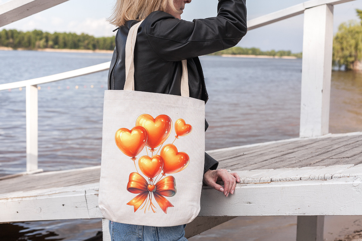 valentine's day balloons Clipart, an Illustration by DreamArtGraphic (Photo 6 of 6)