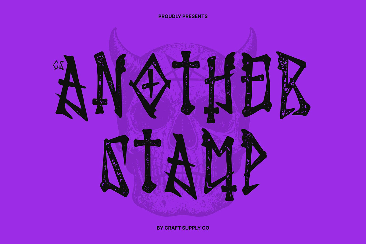 CS Another Stamp, a Serif Font by Craft Supply Co. (Photo 1 of 8)