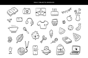 160 doodles for planner, an Object Graphic by Pinkbrush (Thumbnail 4 of 7)