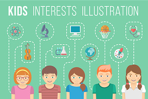 Kids Education Infographic Element