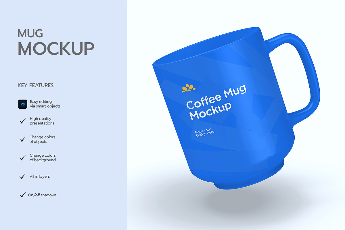 Realistic Coffee Mug Mockup, a Product Mockup by graphypix (Photo 2 of 4)