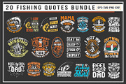 fishing t shirt design bundle, a Graphic by Uniquesvg99 (Thumbnail 1 of 7)