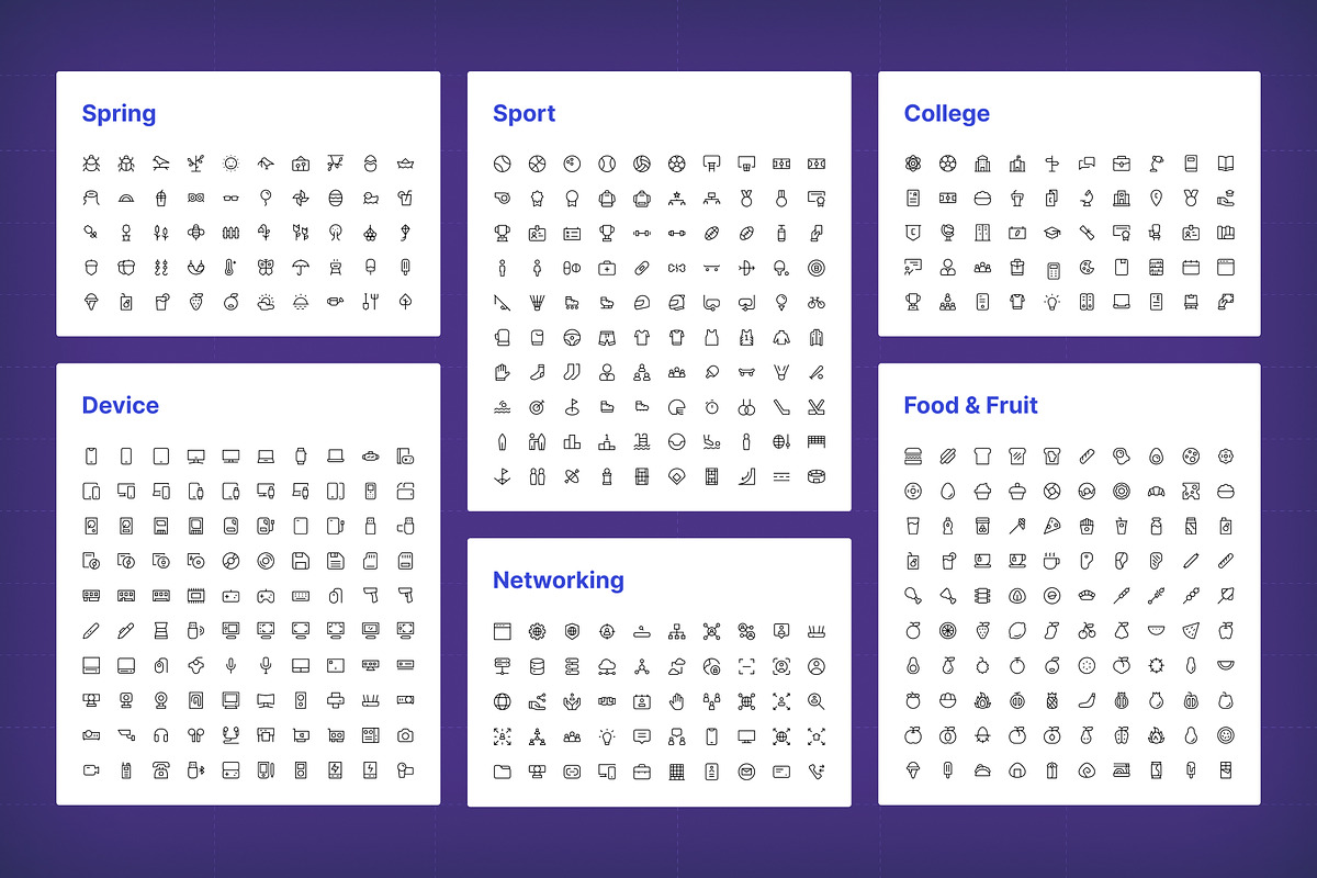 Iconia Pro — 32,000+ Icon in 6 Style, an Icon by Kawalan Studio (Photo 11 of 13)