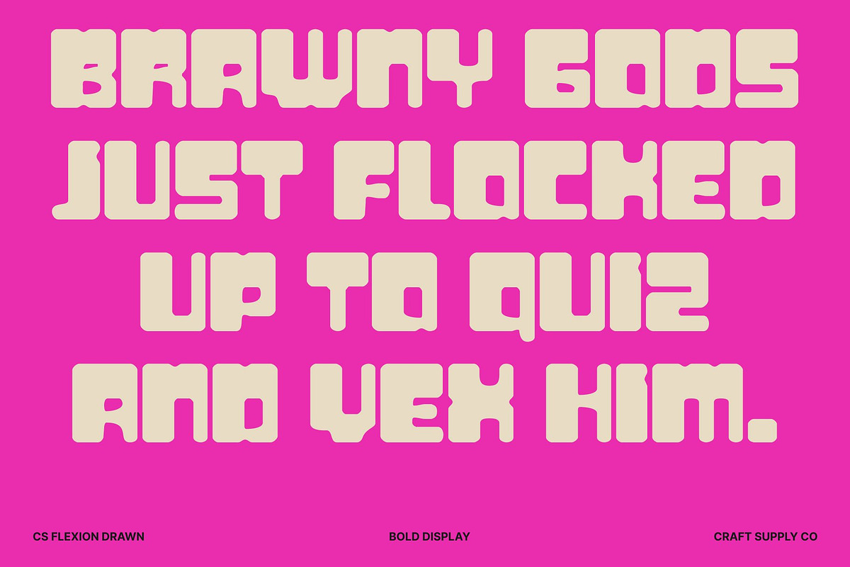 CS Flexion Drawn, a Sans Serif Font by Craft Supply Co. (Photo 7 of 8)