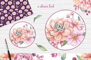 SALE! Watercolor Succulents, an Illustration by Irina Diasli (Thumbnail 7 of 8)
