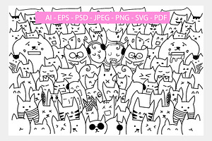 Doodle monster collection