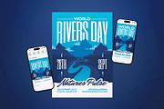 World Rivers Day Event Flyer Set, a Flyer Template by The Good Store (Thumbnail 1 of 2)