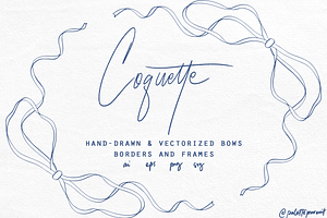 Coquette ribbons and bows frames, a Shape Add-On by Palette Pursuit