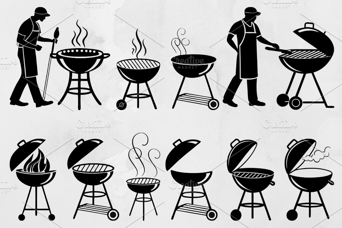 Barbecue Silhouette SVG, a Food Illustration by newminddesign (Photo 1 of 3)
