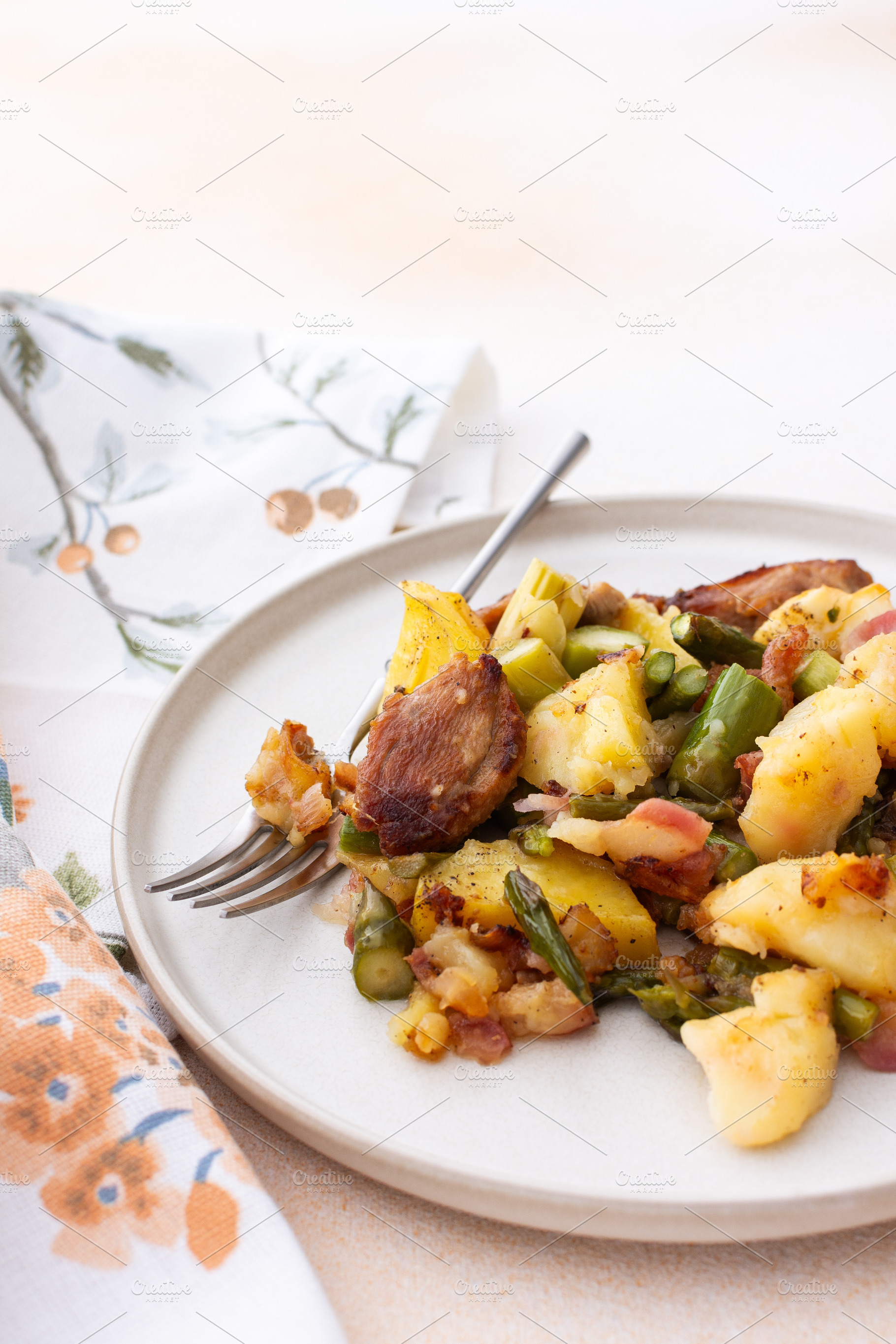 Stewed duck fillet with potatoes, a Food & Drink Photo by Pundateam