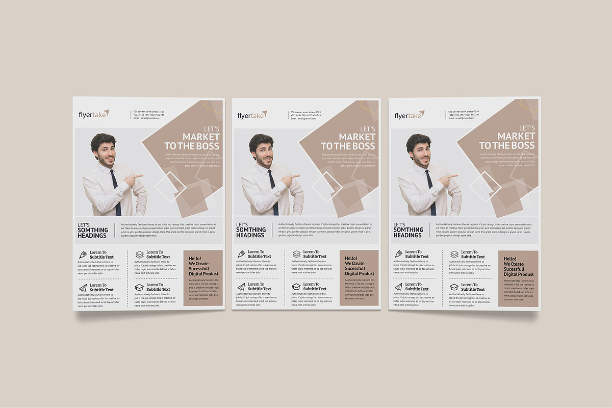 A4 Flyer Poster Mockup Bundles, a Flyer Template by Graphic Aesthetic (Photo 20 of 22)