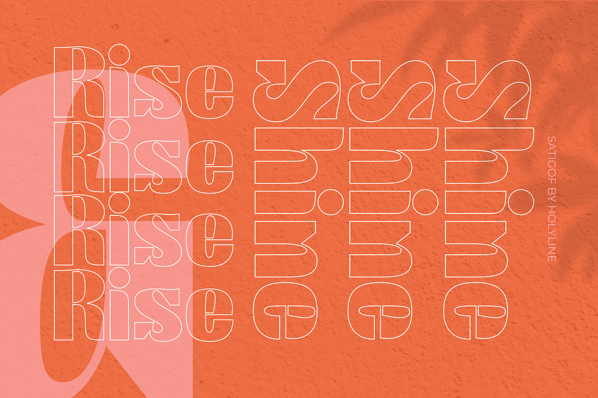 Satigof - Display Family, a Sans Serif Font by Holyline Design (Photo 5 of 16)