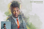 Wet Watercolor Photoshop Action preview 3