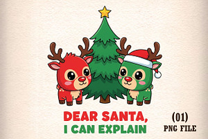Dear Santa, I Can Explain Christmas, an Illustration by DreamArtGraphic