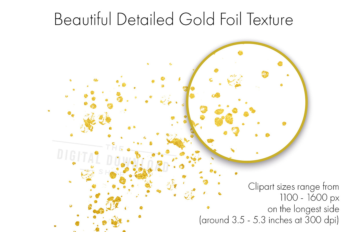 Gold Splatters Clipart | Gold Dust, an Object Graphic by The Digital Download Shop (Photo 2 of 9)