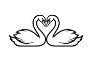 Swan Love Silhouette SVG Bundle, an Illustration by Designs_River (Thumbnail 31 of 31)