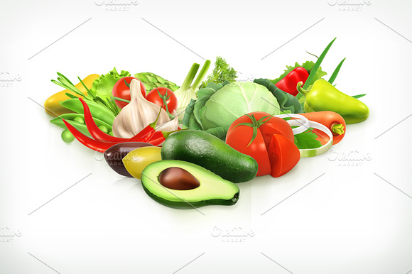 Avocado Tomato And Other Vegetables