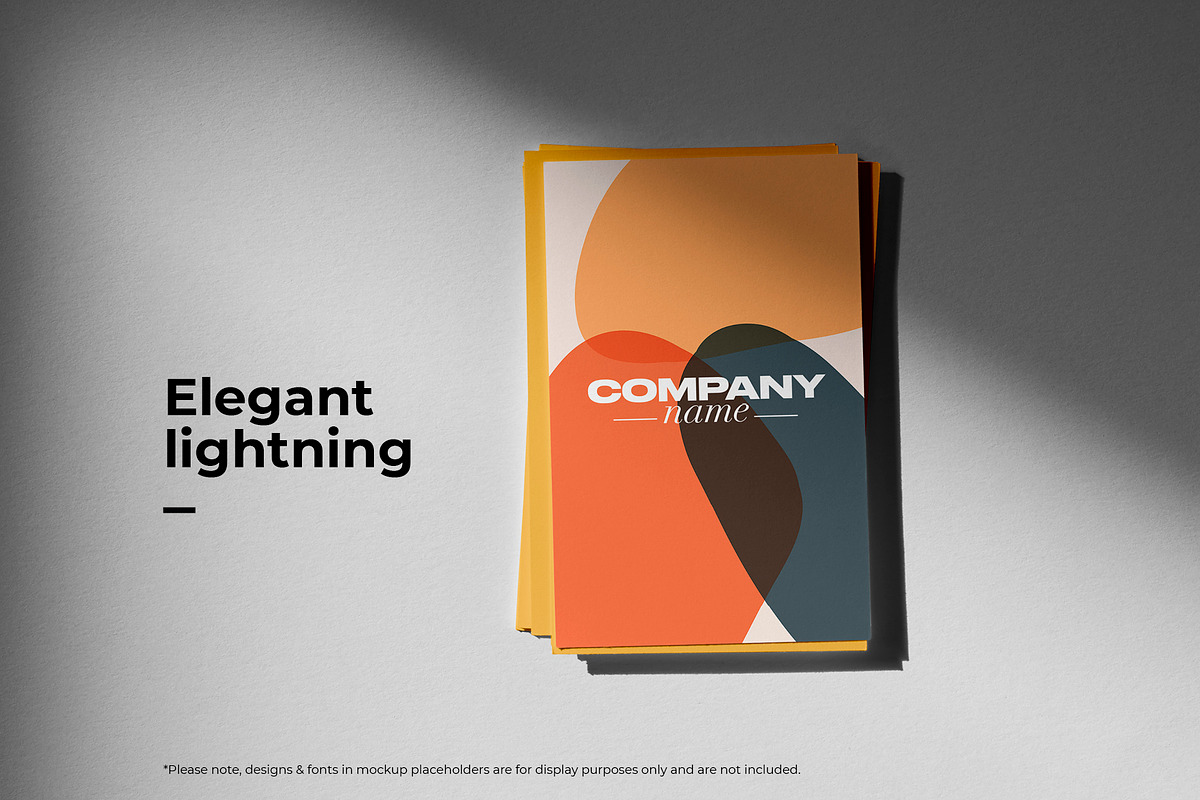 Overhead Business Card Set, a Merchandise Mockup by Moixo studio (Photo 4 of 7)