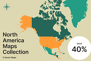North America Maps Collection, a Graphic by Ben Buysse (Thumbnail 1 of 8)